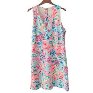 NWT Lilly Pulitzer Kelby Stretch Shift Dress Size 14 Serene Blue Gypsea RARE
